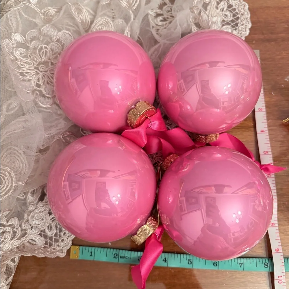 More Pink from Tootsie’s closet!!bottom reallyVibrant Pink Holiday Ornaments  o